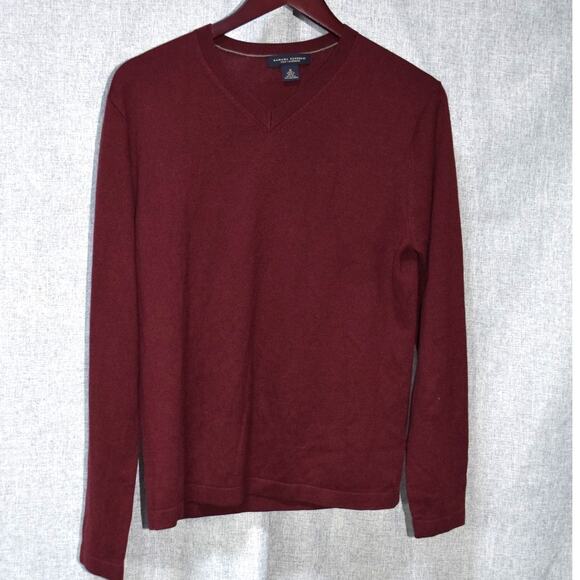 Banana Republic Other - Banana Republic Silk Cashmere V Neck Sweater in Burgundy – Size M